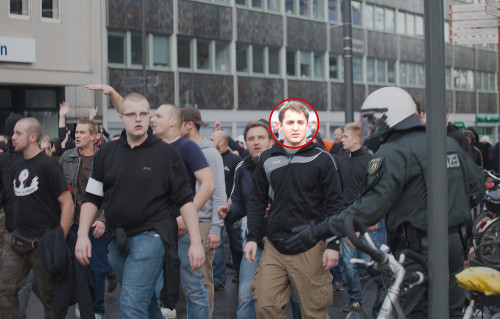 RUB-Student Michael Brück in Köln bei „Hooligans gegen Salafisten“ (HoGeSa)